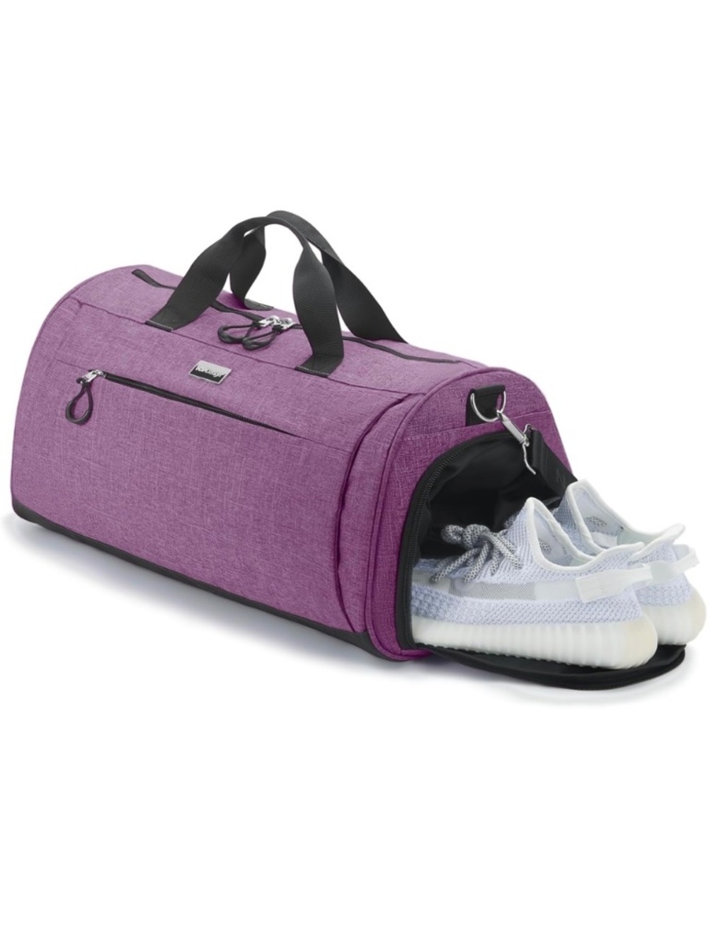 TOPDesign Gym Duffel Bag Medium Purple Shoe Compartment Travel Workout Bag